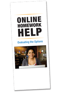 Online Homework Help: Evaluating the Options