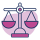 Icon of a justice scale