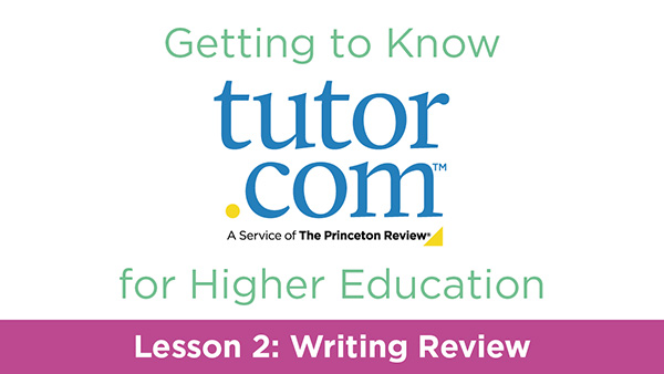 Higher Ed Lesson 2: Writing Review - cover