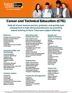 K12 Career and Technical Education Subject List - cover