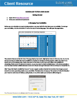 LEO Guide: Scheduled Tutor User Guide - cover