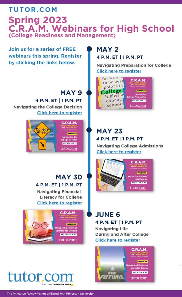 College Readiness and Management Webinar Series - cover