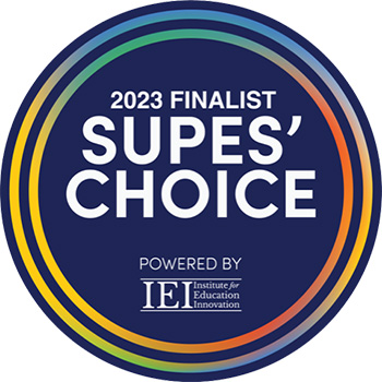 2023 Supes' Choice finalist badge by Institute for Education Innovation