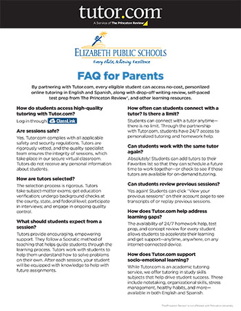 Parents' FAQ
