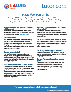 Thumbnail for Parents FAQ