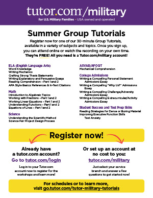 thumbnail of Military Group Tutorials promotional flyer