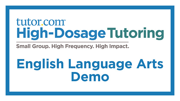 Thumbnail preview for the Middle School ELA High-Dosage Tutoring demo video