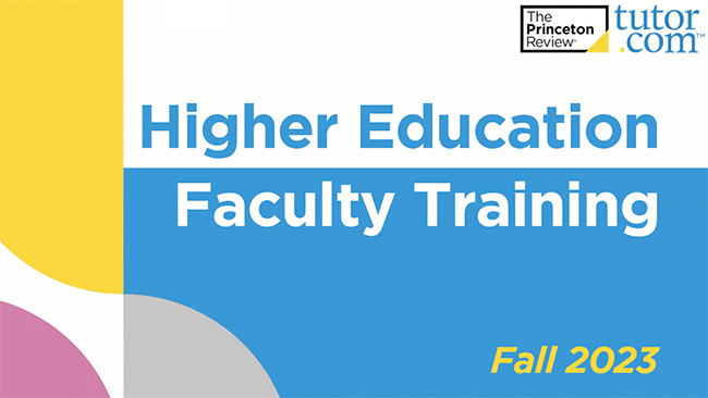Tutor.com Faculty Training - cover