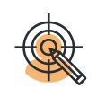 An icon of a target with a pencil on it, symbolizing the goal of writing or editing.