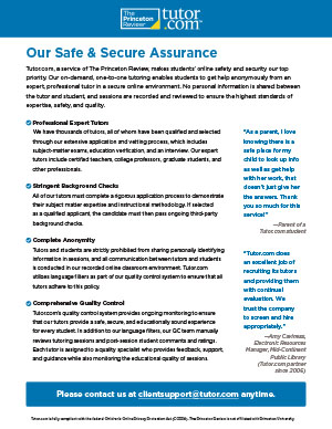 Safe and Secure Assurance cover
