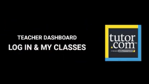 Teacher Dashboard Lesson 1: Log in and view classes Thumbnail
