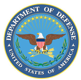 Seal of the United States Department of Defense with eagle and stars